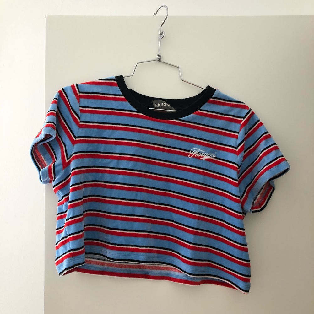 Fiorucci Cropped Rugby Top